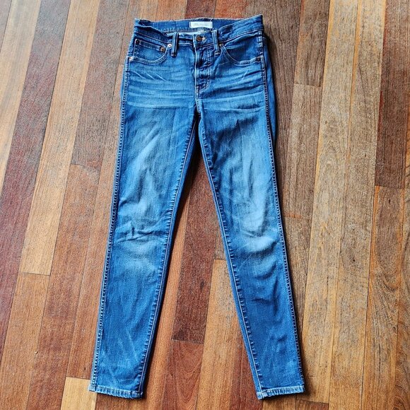 Madewell 9" High-Rise Button Fly Skinny Jeans Size 26 - Picture 4 of 16